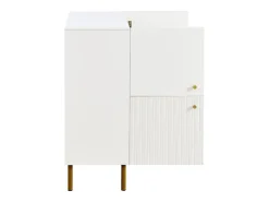 Aparador de 2 puertas - Diseño de líneas sencillas - Blanco