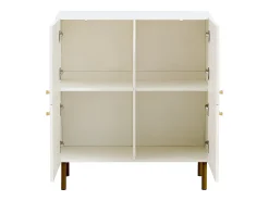Aparador de 2 puertas - Diseño de líneas sencillas - Blanco