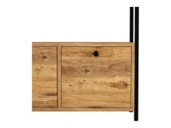 Aparador de 3 puertas estilo industrial madera/negro DRAGOR