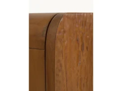 Aparador de 3 puertas color miel de madera maciza de mango
