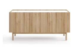 Aparador de 3 puertas de madera laminada 144x68 cm