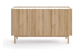 Aparador de 3 puertas de madera laminada 144x83 cm