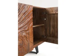 Aparador de 4 puertas en madera maciza de mango