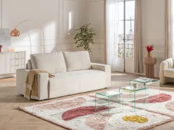 Aparador de 2 puertas y 3 cajones en MDF - Beige y dorado - ELONARIA de Pascal Morabito