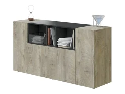 Aparador de 3 puertas y 3 nichos - L150 cm - Tamiko