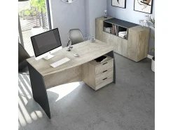 Aparador de 3 puertas y 3 nichos - L150 cm - Tamiko