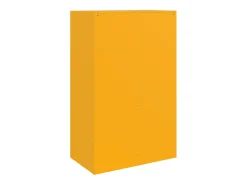 Aparador de acero amarillo mostaza 67x39x107 cm
