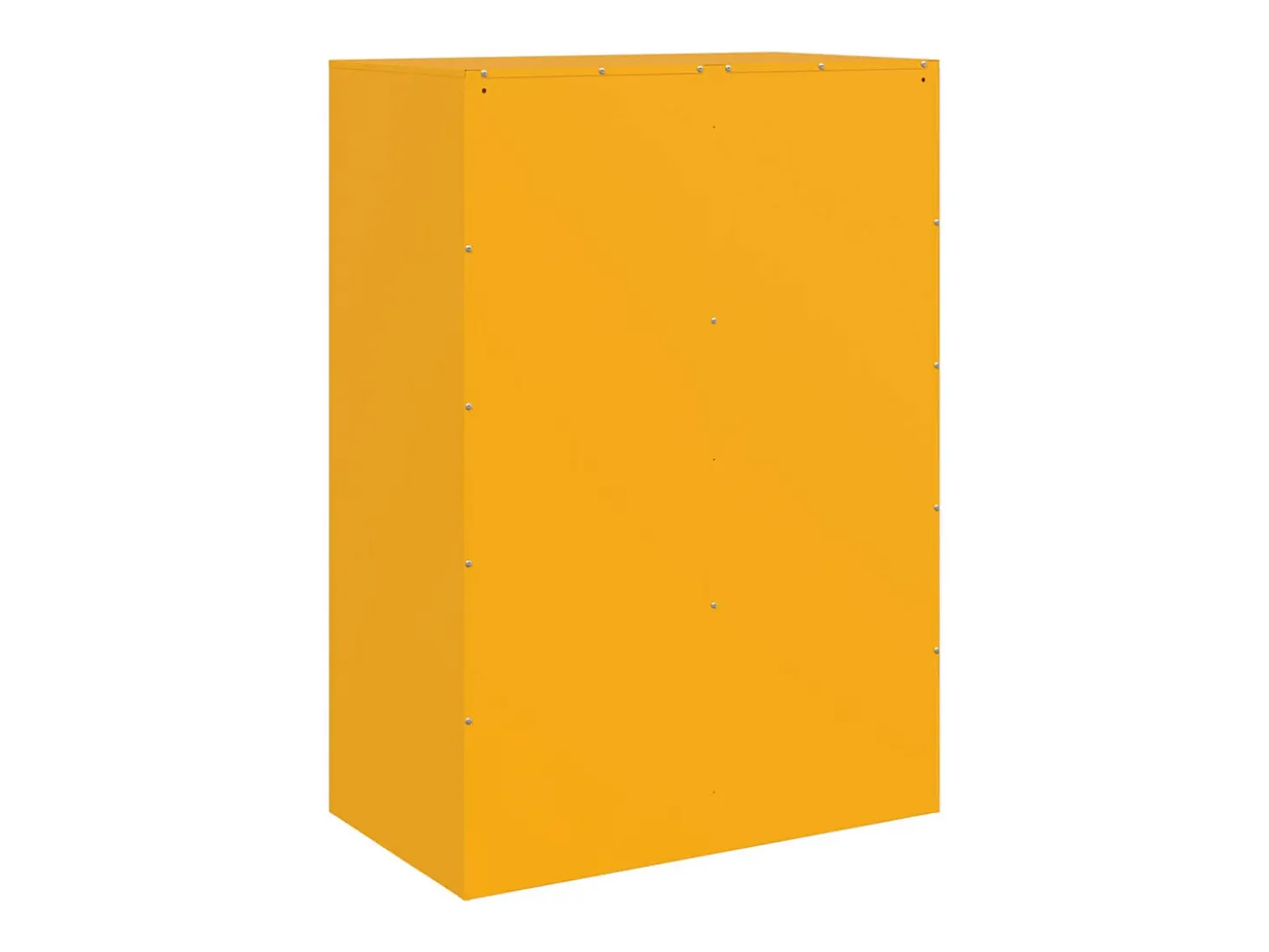 Aparador de acero amarillo mostaza 67x39x95 cm