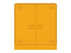 Aparador de acero amarillo mostaza 67x39x73 cm