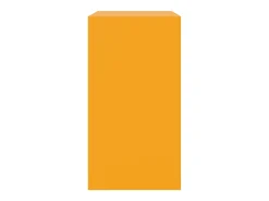 Aparador de acero amarillo mostaza 67x39x73 cm