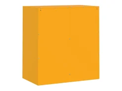 Aparador de acero amarillo mostaza 67x39x73 cm