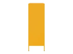 Aparador de acero amarillo mostaza 68x39x113 cm
