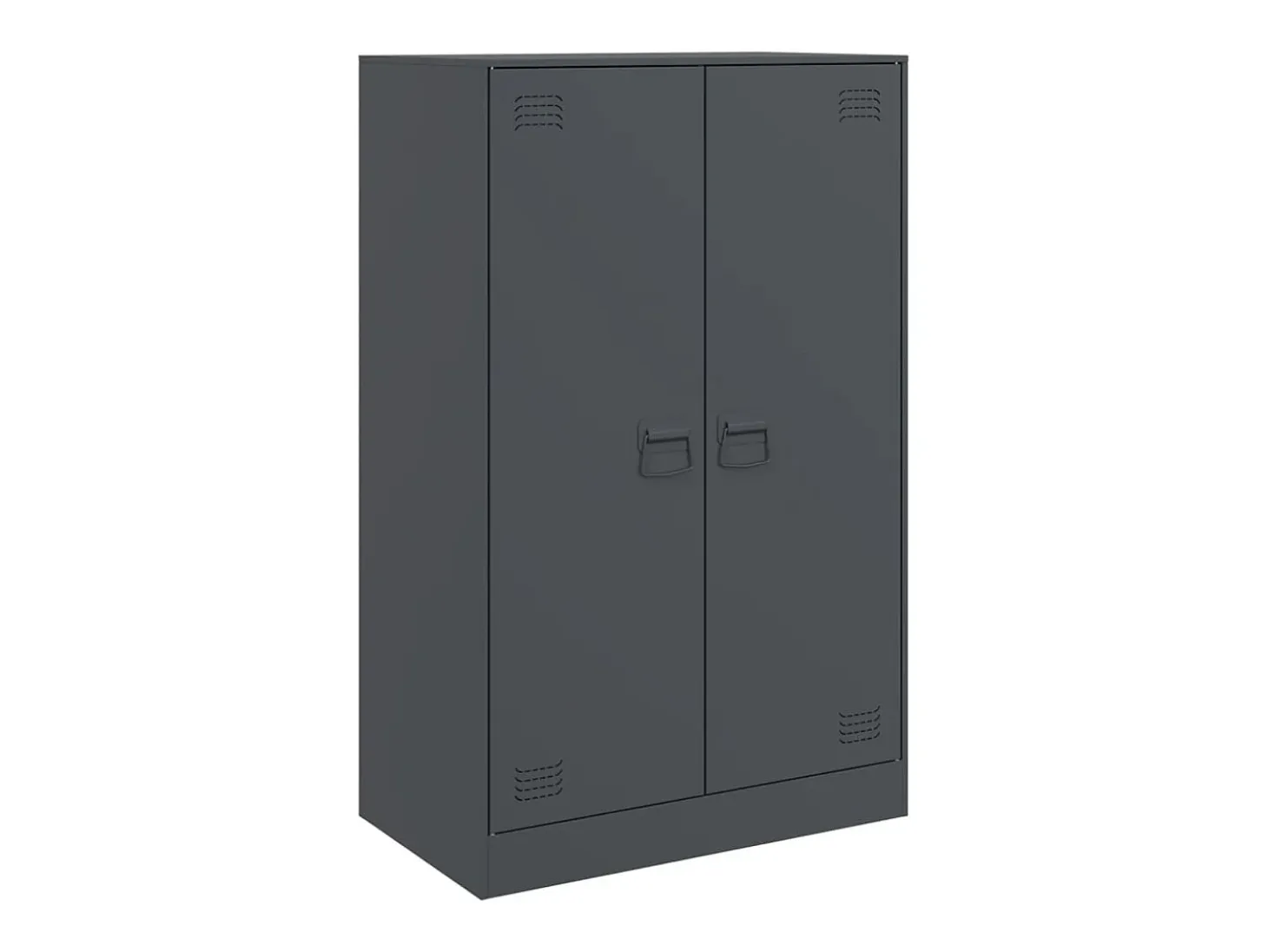 Aparador de acero antracita 67x39x107 cm ES165405