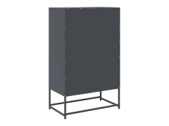 Aparador de acero antracita 68x39x111,5 cm