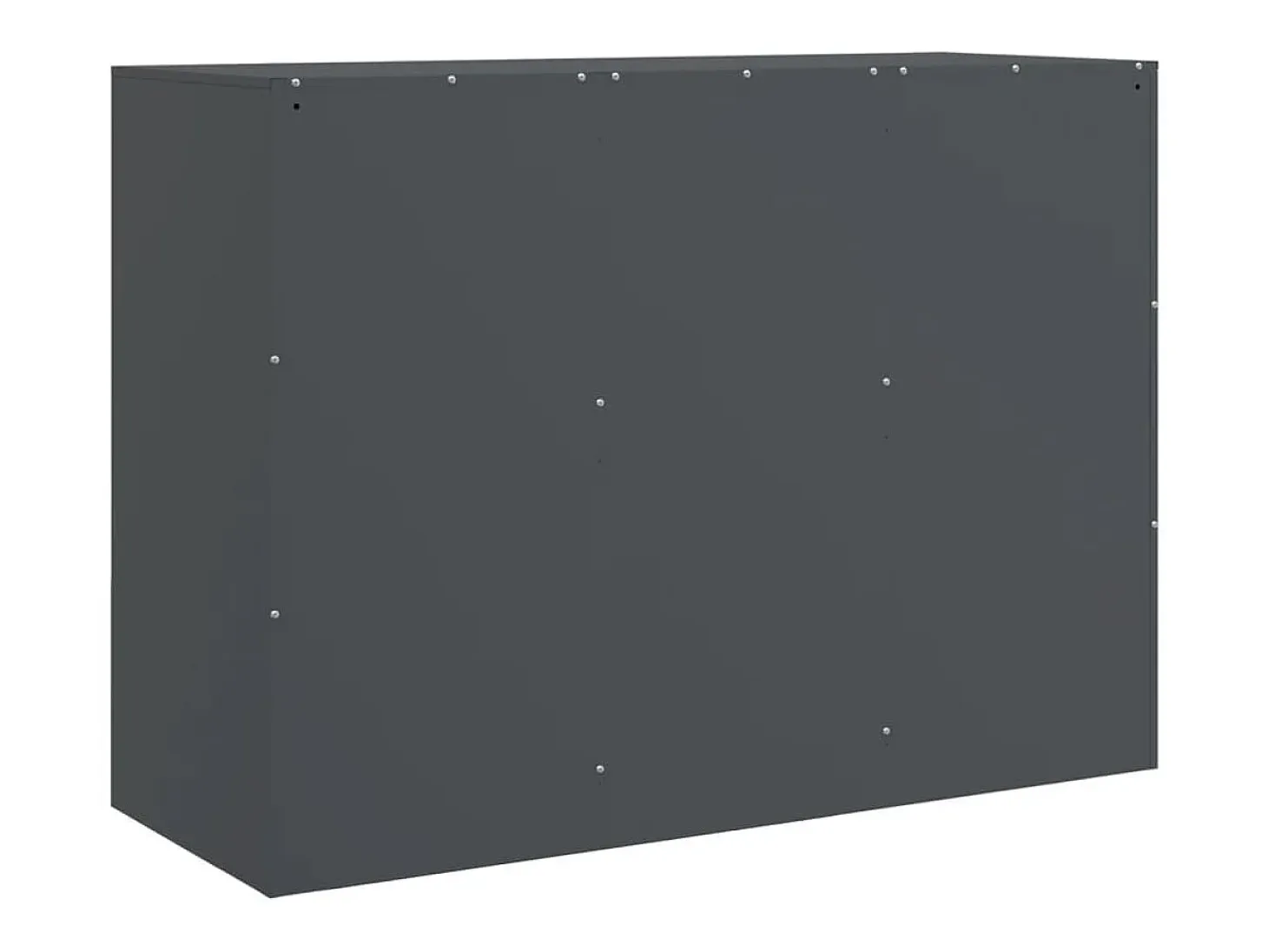 Aparador de acero antracita 99x39x73 cm