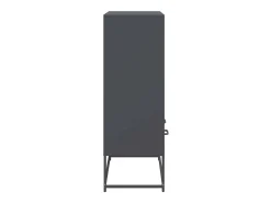 Aparador de acero antracita 68x39x111,5 cm