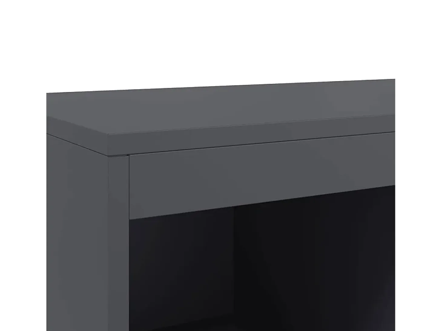 Aparador de acero antracita 68x39x111,5 cm
