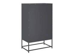Aparador de acero antracita 68x39x111,5 cm