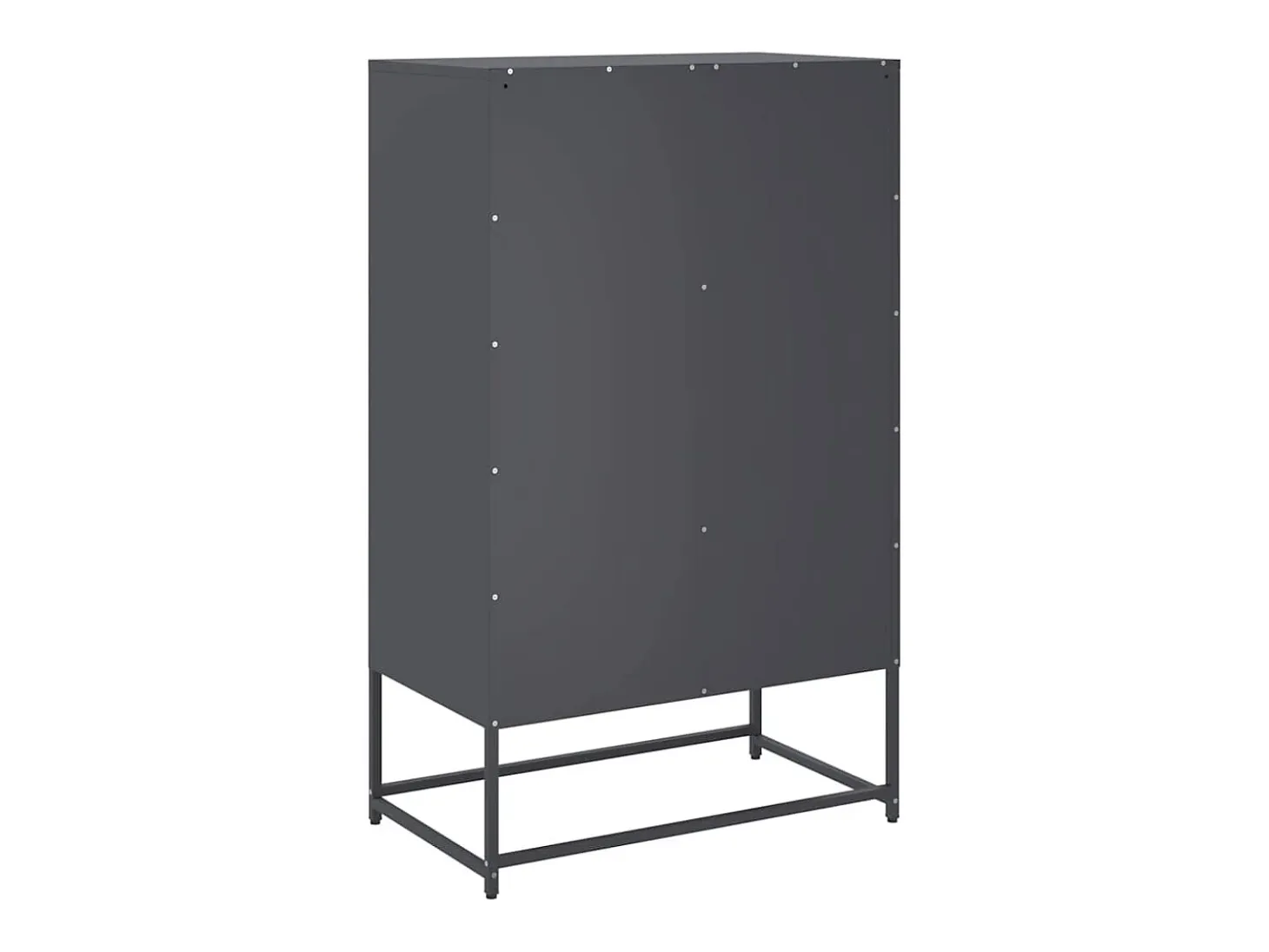 Aparador de acero antracita 68x39x111,5 cm