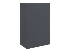 Aparador de acero antracita 67x39x107 cm
