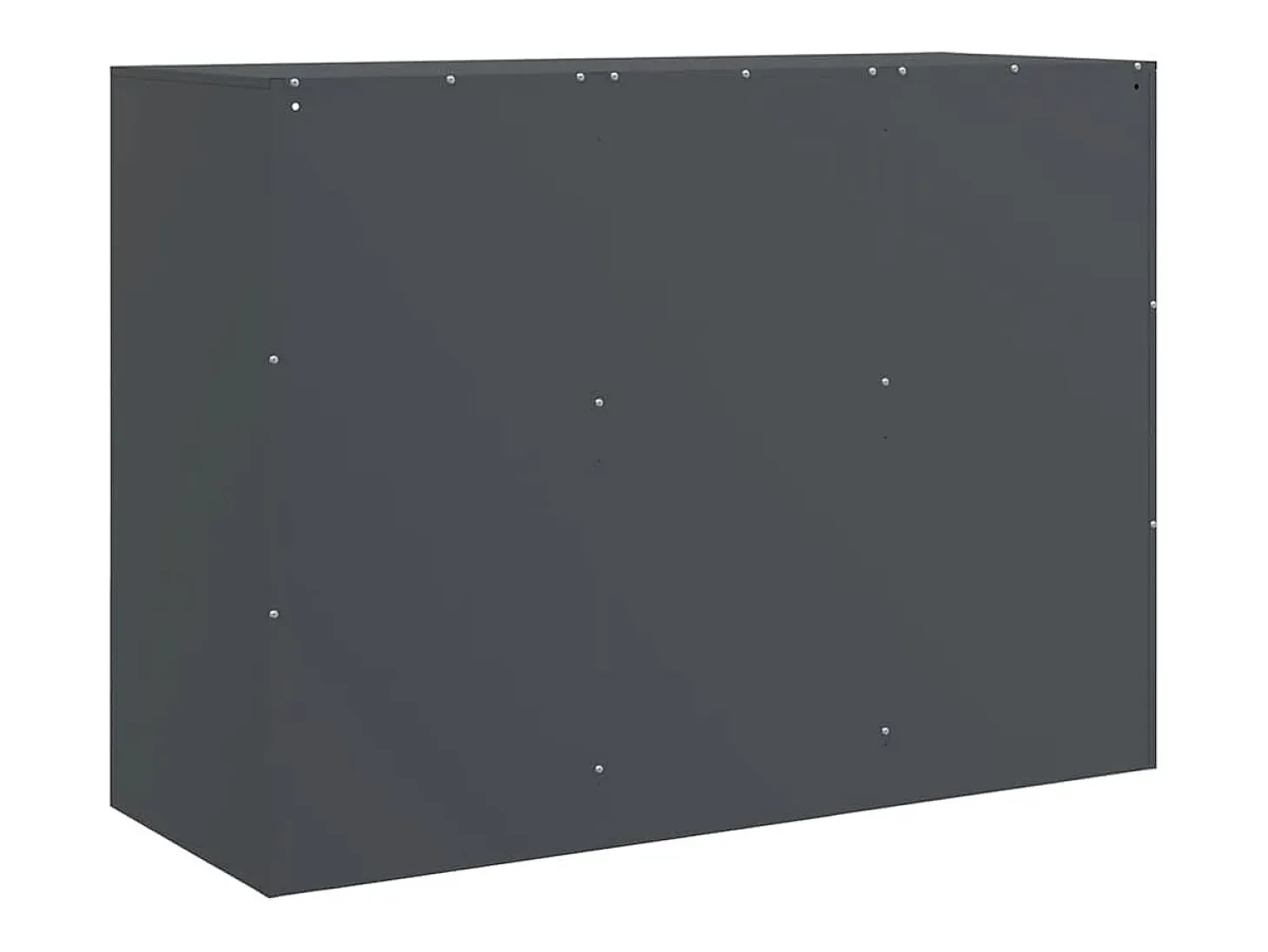 Aparador de acero antracita 99x39x73 cm