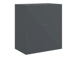 Aparador de acero antracita 67x39x73 cm