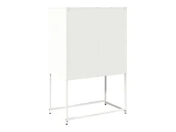 Aparador de acero blanco 68x39x107 cm