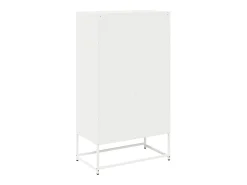 Aparador de acero blanco 68x39x123 cm