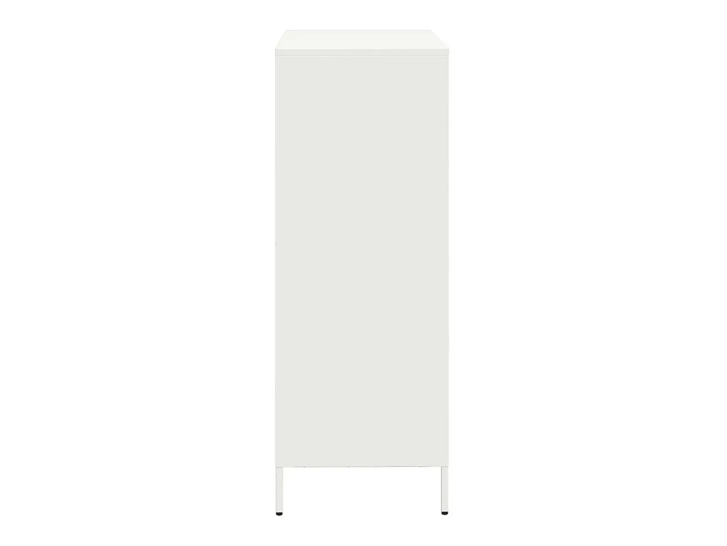 Aparador de acero blanco 39x35x103,5 cm
