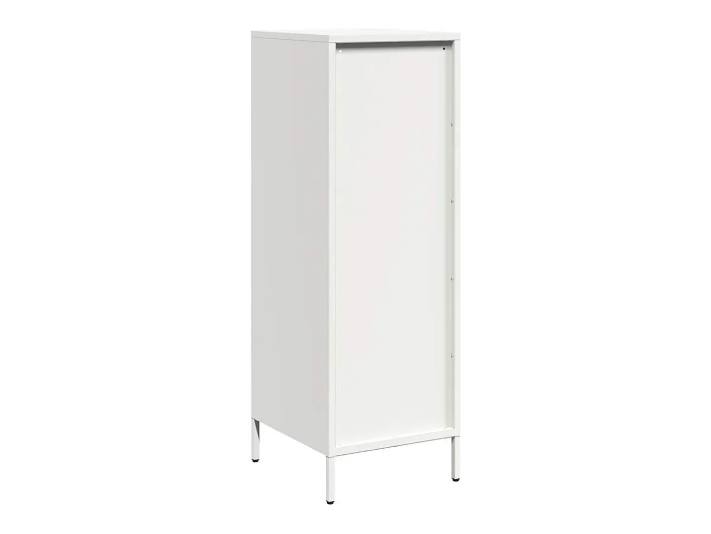 Aparador de acero blanco 39x35x103,5 cm