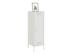 Aparador de acero blanco 36x39x113 cm
