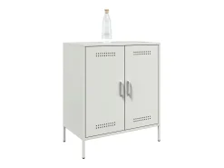 Aparador de acero blanco 68x39x79 cm