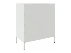 Aparador de acero blanco 68x39x79 cm
