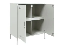 Aparador de acero blanco 68x39x79 cm