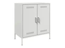 Aparador de acero blanco 68x39x79 cm