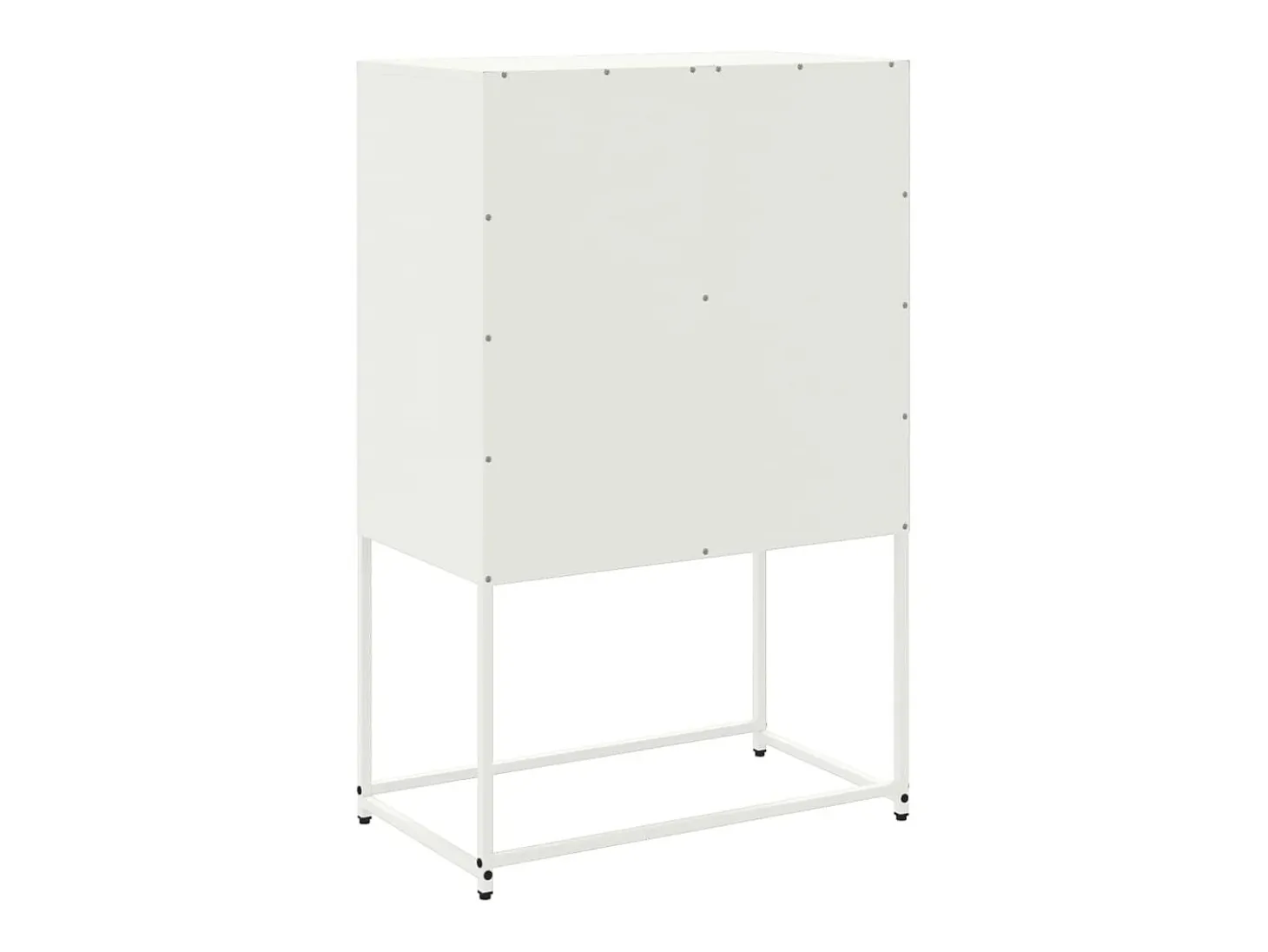 Aparador de acero blanco 68,5x38,5x107 cm