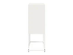 Aparador de acero blanco 68,5x38,5x107 cm