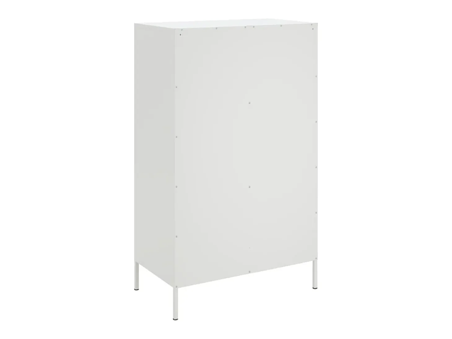 Aparador de acero blanco 68x39x113 cm