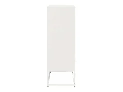 Aparador de acero blanco 68x39x111,5 cm