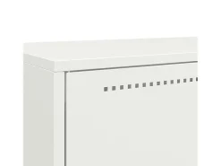 Aparador de acero blanco 68x39x111,5 cm