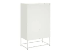 Aparador de acero blanco 68x39x111,5 cm