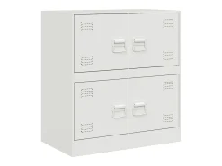 Aparador de acero blanco 67x39x73 cm
