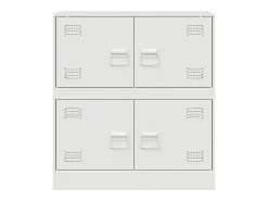 Aparador de acero blanco 67x39x73 cm
