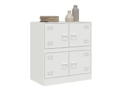 Aparador de acero blanco 67x39x73 cm