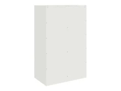 Aparador de acero blanco 67x39x107 cm