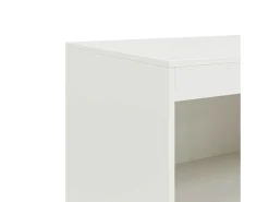Aparador de acero blanco 67x39x107 cm