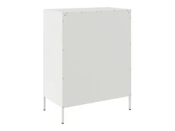 Aparador de acero blanco 68x39x89 cm