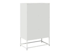 Aparador de acero blanco 68x39x111,5 cm