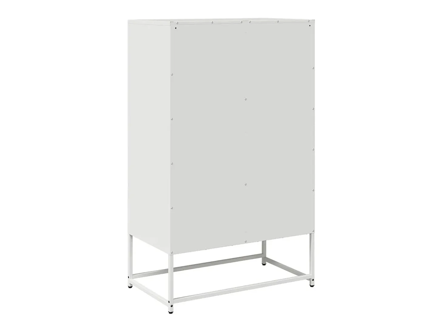 Aparador de acero blanco 68x39x111,5 cm