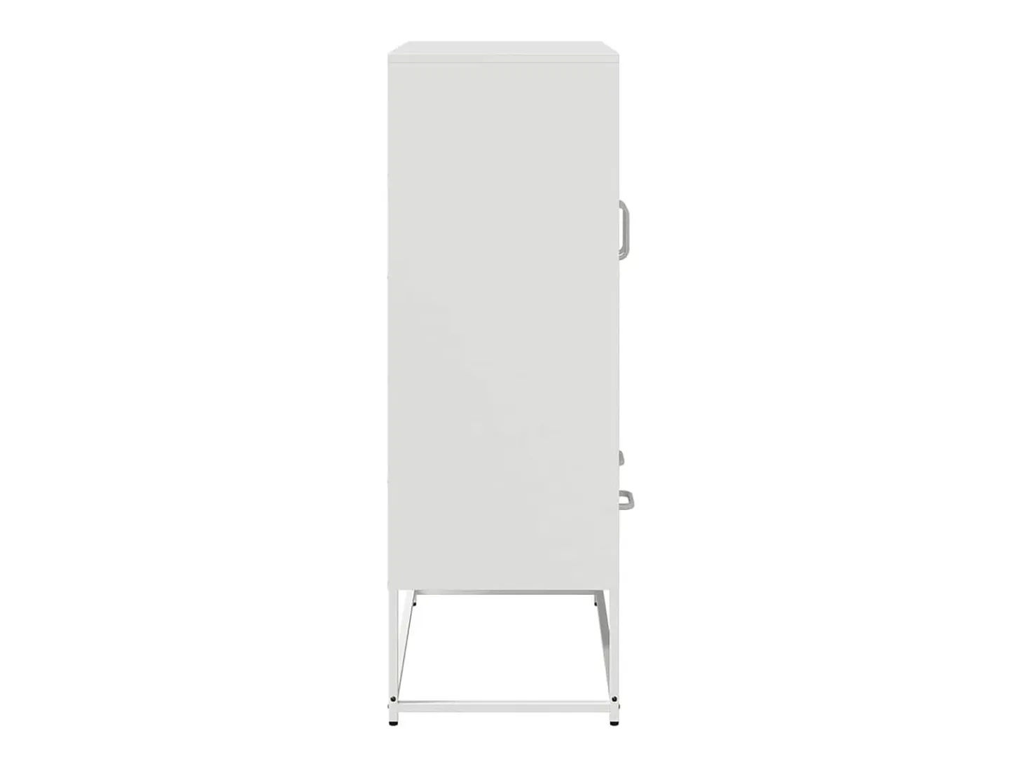 Aparador de acero blanco 68x39x111,5 cm